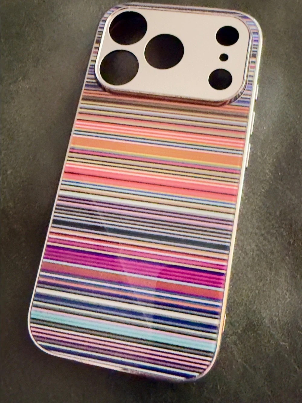 Classic Striped Protective iPhone 17 Pro Case - Multicolor